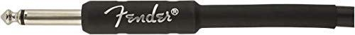 Fender Professional Series Instrument Cable, Guitar Cable 10 ft, Stage Ready with Anti-Kinking Design, Black