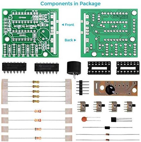 MiOYOOW 1 Pack DIY Electronic 16 Music Sound Box DIY Kit Module Soldering Practice Learning Kits for Arduino