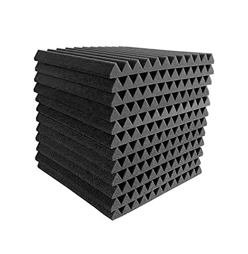 Acoustic Panels Studio Foam Sound Proof Panels Nosie Dampening Foam Studio Music Equipment Acoustical Treatments Foam 12 Pack-12''12''1''