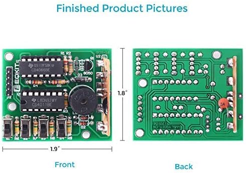 MiOYOOW 1 Pack DIY Electronic 16 Music Sound Box DIY Kit Module Soldering Practice Learning Kits for Arduino