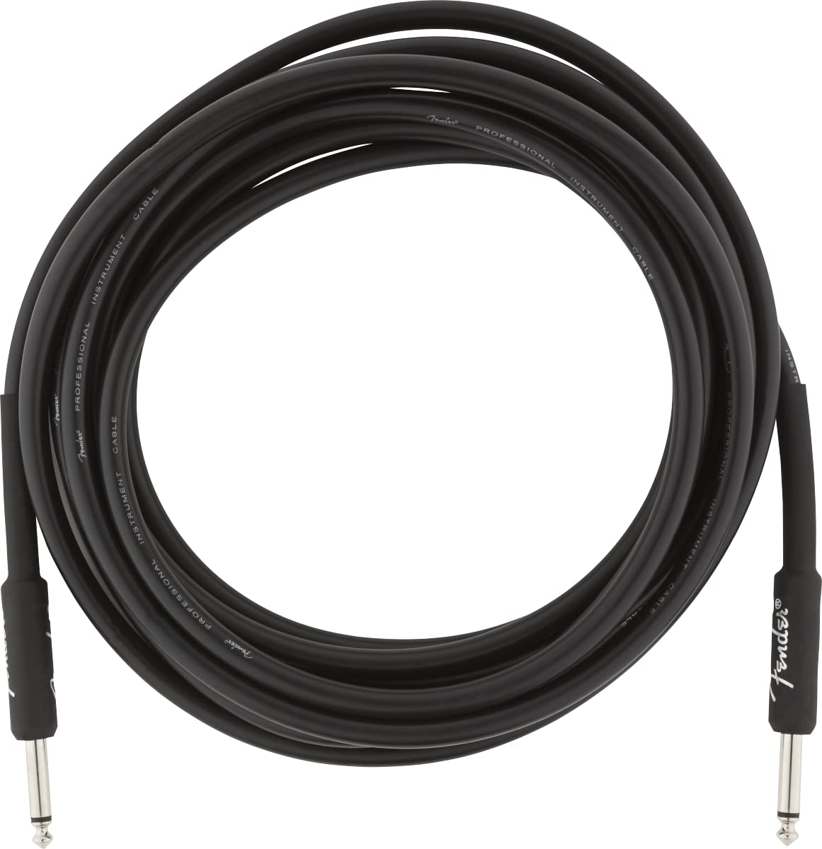 Fender Professional Series Instrument Cable, Guitar Cable 10 ft, Stage Ready with Anti-Kinking Design, Black