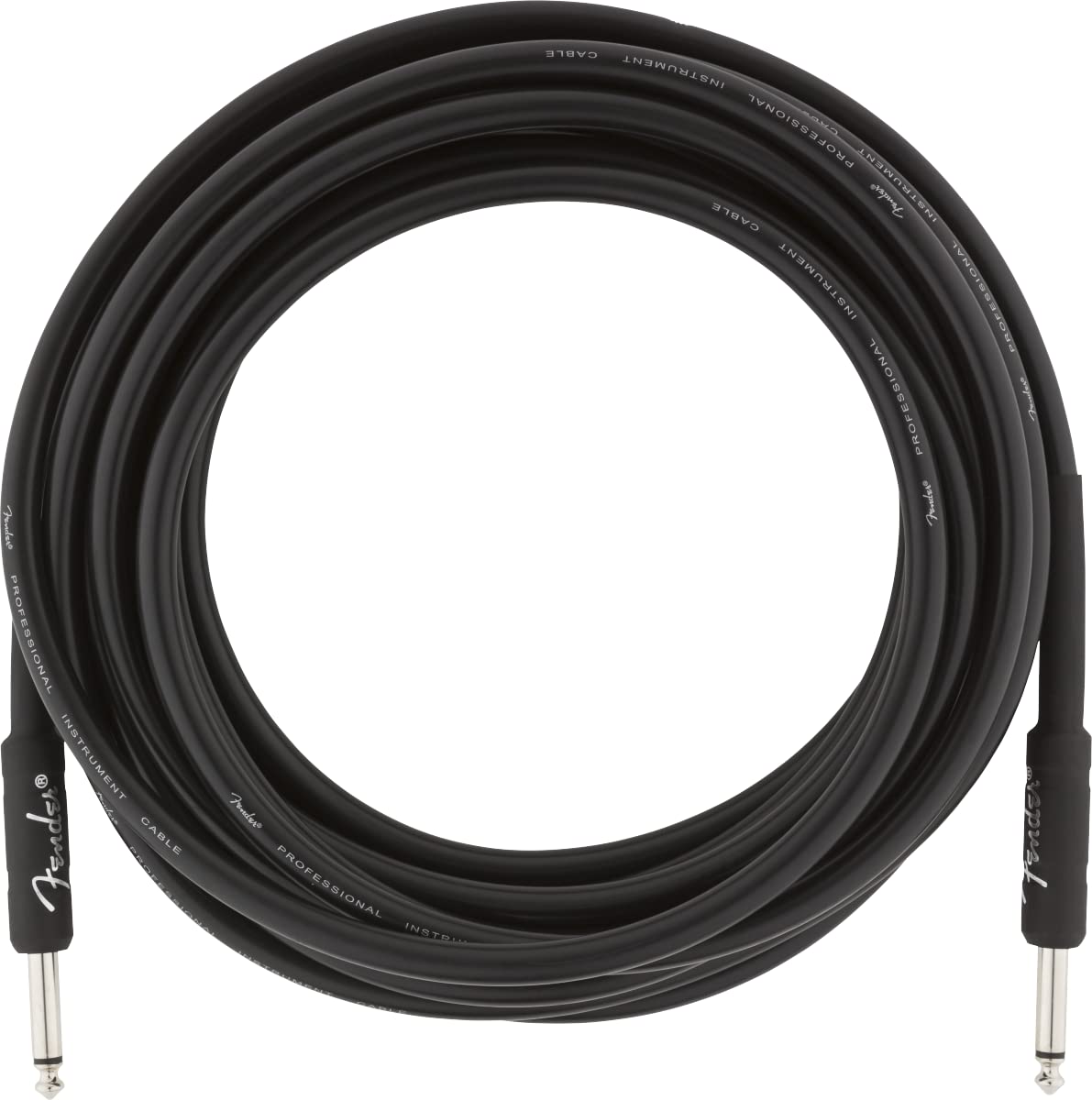 Fender Professional Series Instrument Cable, Guitar Cable 10 ft, Stage Ready with Anti-Kinking Design, Black