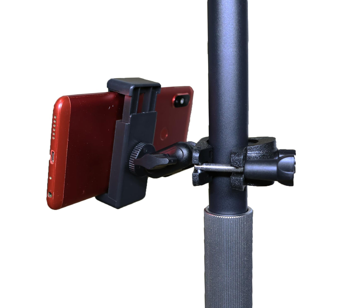 Phone Holder for Mic Stand Clamp for Music Microphone Stand Smartphone Mount Multi Angle 360° Swivel