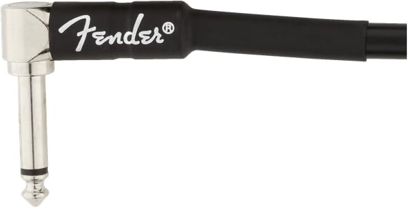 Fender Professional Series Instrument Cable, Guitar Cable 10 ft, Stage Ready with Anti-Kinking Design, Black
