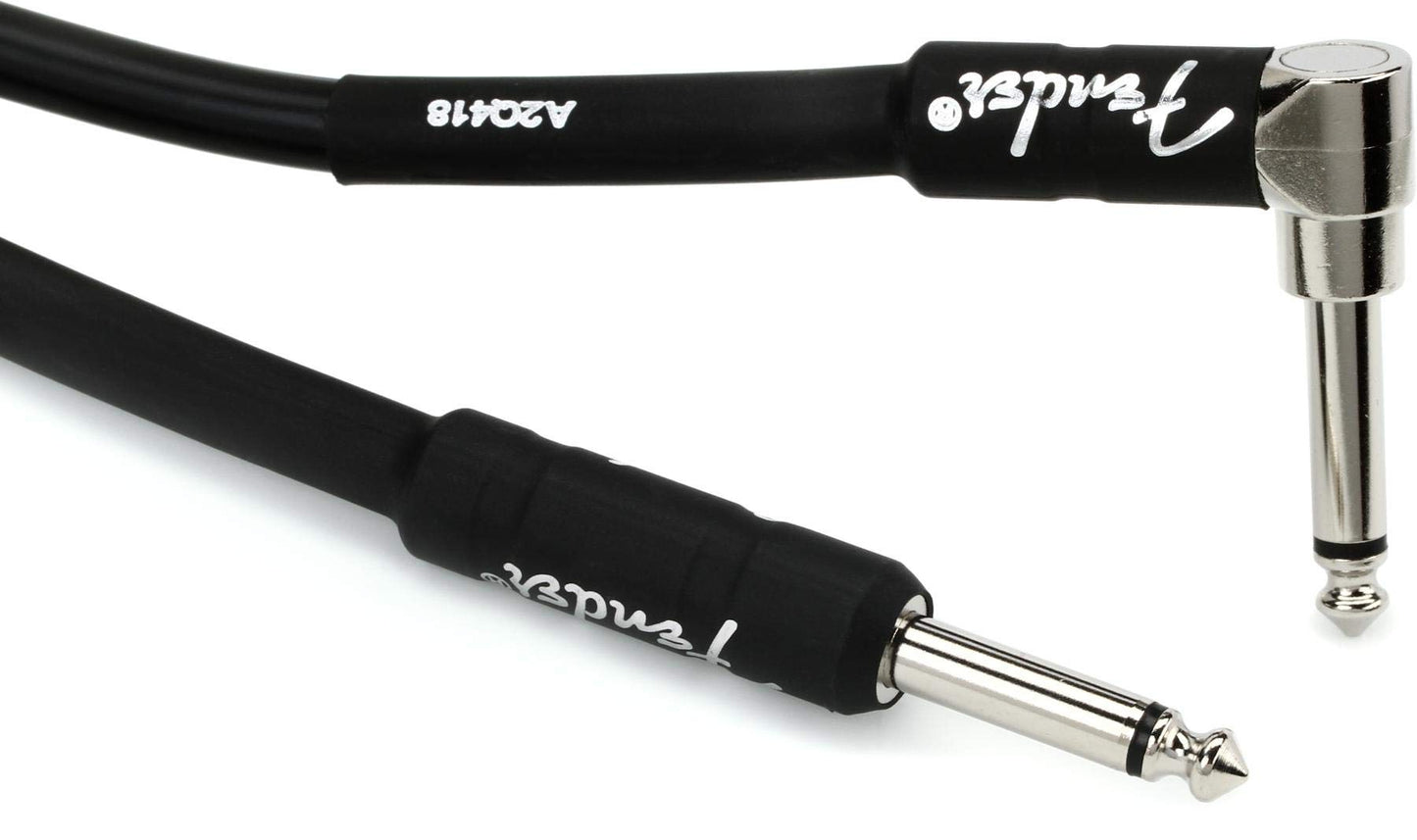 Fender Professional Series Instrument Cable, Guitar Cable 10 ft, Stage Ready with Anti-Kinking Design, Black
